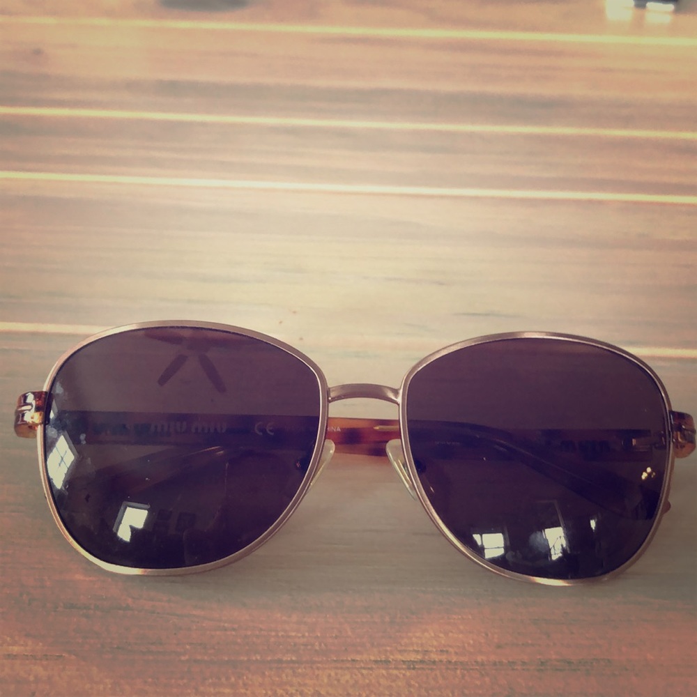 Miu Miu tortoise sunglasses